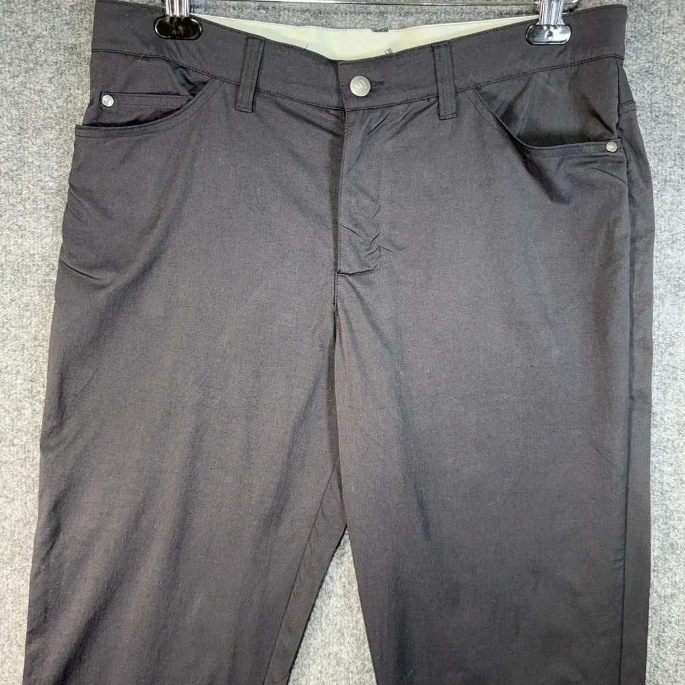 Adidas Golf Performance Pants Mens 34x30 Black Five Pocket Trousers Activewear